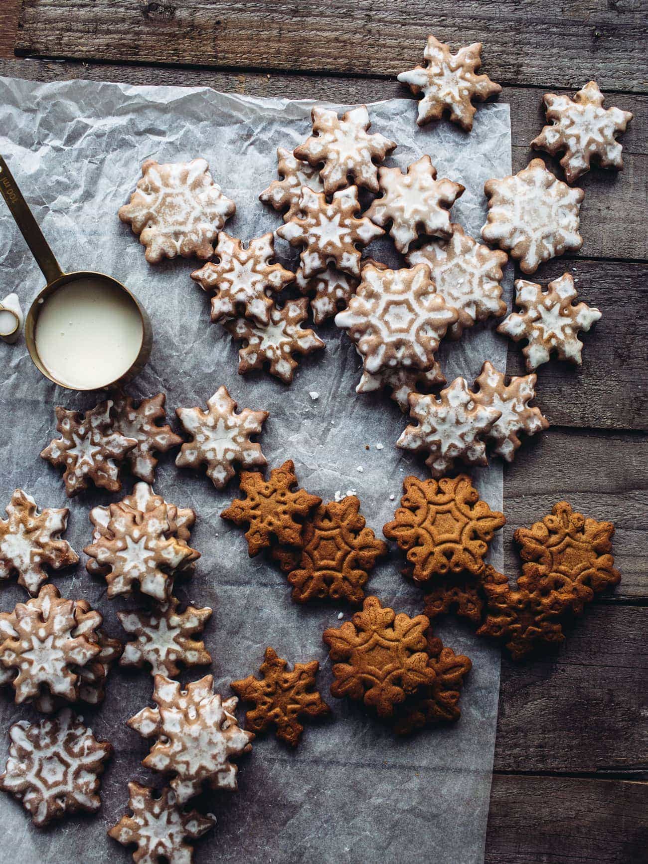 Lemon-Glazed Gingerbread Cookies