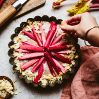 Rhubarb & Almond Cake