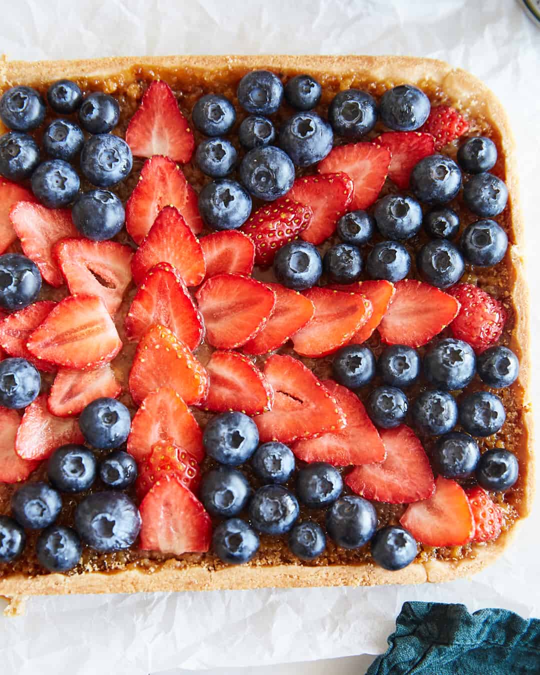 Treacle tart closeup